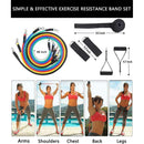 11pcs/set Pull Rope Fitness Exercises Resistance Bands New
