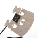 Wood 4/4 Violin Bridge Internally Mounted Piezo Pickup