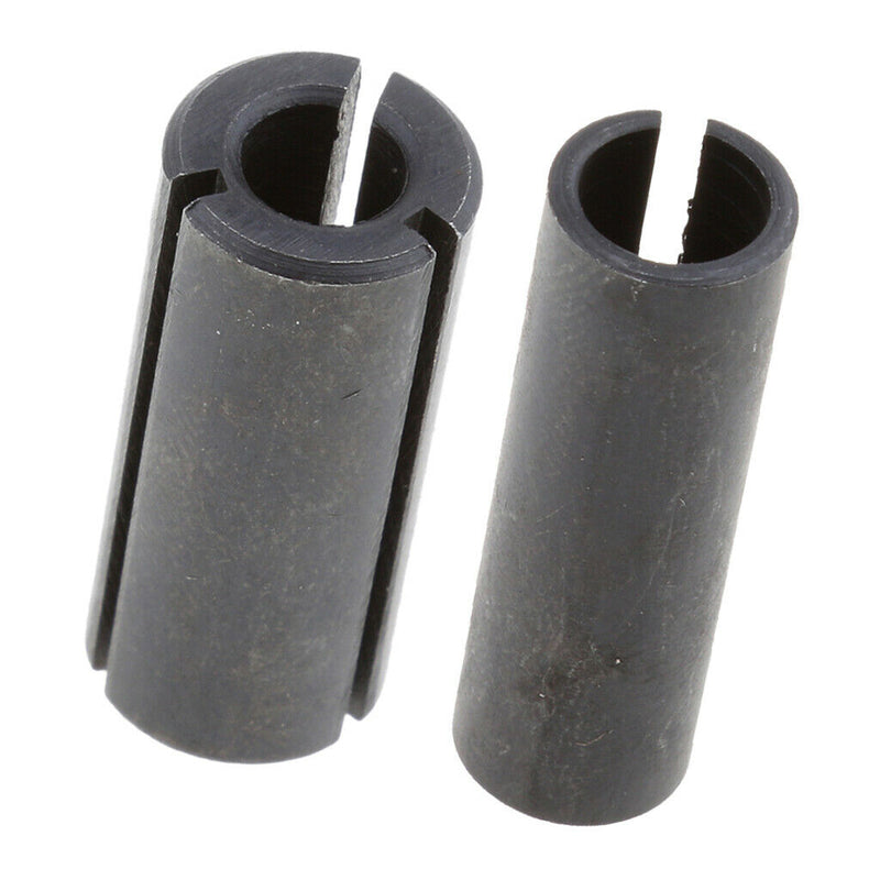 2 x High Precision Router Bit Collet Milling Bit Chuck Adapter CNC Tools 6mm to