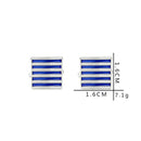Men's Cufflinks Business Wedding Party Jewelry Shirt Suit Stripe Cuff Links Gift