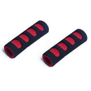 5X(Pair Road Bike Bicycle Foam Handle Bar Grips Black and Red K7F8)