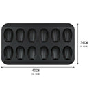 2 Packs Non-Stick Madeleine Pot, Baking Mold 12 with Shell Cake Baking Tray Z3I4