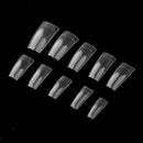 500x French Girls French False Nails Tips Full Cover for Salon Nail Design