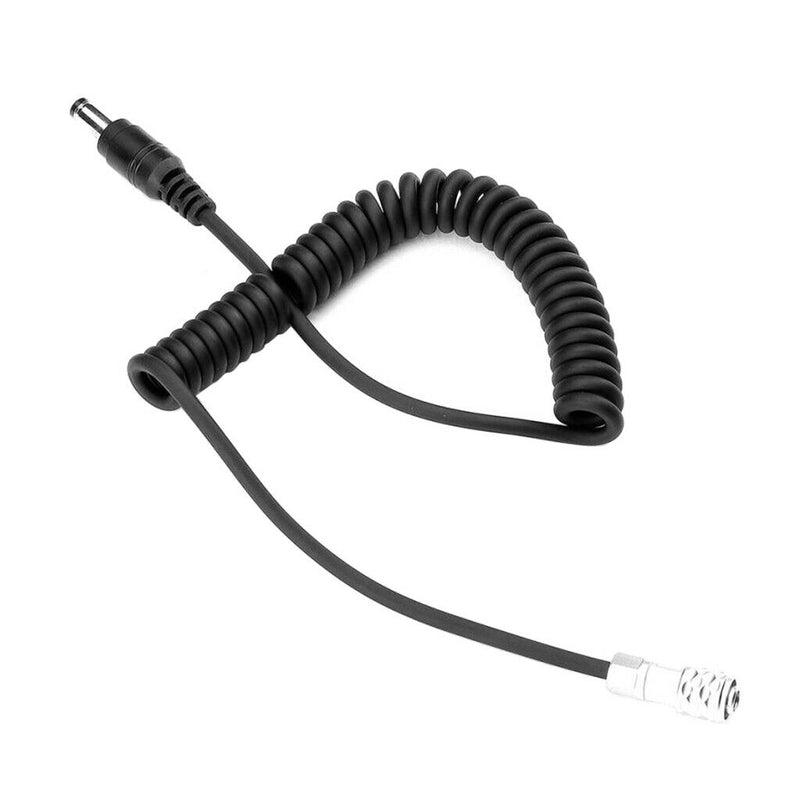 DC Plug Power Supply Cable Right Angle Spiral Cord for BMPCC 4K Camcorders