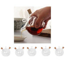 5pcs 2 Outlets Double Wall Glass Olive Oil Jar Vinegar Dispensing Bottle Pot