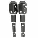 Power Drill 1/4-inch Shank 1/2-inch Impact Driver Socket Adapter 2 Pcs F2T1
