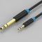 3.5mm to 6.5mm Male to Male Adapter Audio Cable for Amplifier Guitar 0.5m