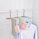 Clothes Hanger Plastic Holes Space Saving Multi-Functional Cloth Hanger Hoo Z9X9