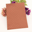 Weave Plastic Embossing Folder DIY Scrapbooking Photo Album Craft Template