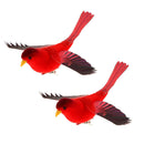 2x Artificial Foam Birds on Clip for Arts and Crafts Decoration Accessories
