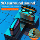 G5S Headphones TWS Bluetooth 5.0 Wireless Waterproof Earphones w/ Charging Case