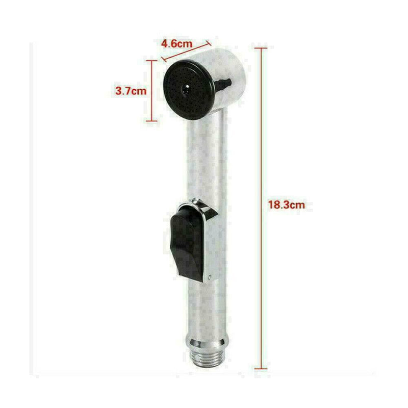 1.5m Toilet Handheld Bidet Shattaf Cloth Diaper Sprayer Polished New Shower T1B7