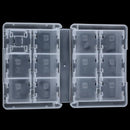 24 in 1 SD TF MMC 3 DS Game Card Memory Card for Card Adapter, Clear Plasti