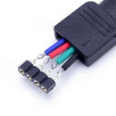 10pcs 4pin female flat cable connector wire for rgb 3528 5050 led strip light JR