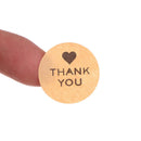 500 thank you with heart stickers seals scrapbook diy craft wedding favours FT