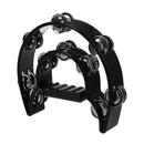 Musical Double Half Moon Tambourine Drum Kit Hi Hat Percussion Gift KTV Par