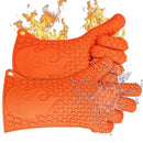 Kitchen Heat Resistant Silicone Glove Oven Pot Holder Baking BBQ Cooking Mi E2K5