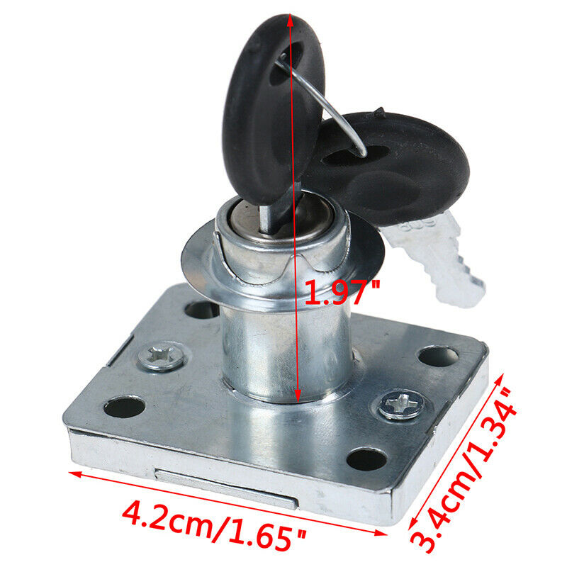 Desk Drawer Lock Wardrobe Cabinet Furniture Cam Locks Keys Office Desk c  Nw