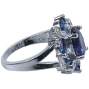 Gorgeous Aquamarine Wedding Engagement Women Ring Blue Size 10 N4R9