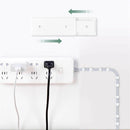 Self-Adhesive Power Strip Holder Fixator-Wall-Mounted Socket Cable Fi ME