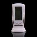 New LCD Digital Alarm Clock Calendar Thermometer Blue LED Backlight