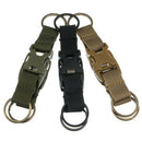 Outdoor Military Belt MOLLE Webbing Buckle Hanging Carabiner Key Hook Khaki