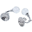 2Pcs Metal Crystal Glass Support Hook Curtain Holder Tieback Hook V8Y5