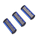 3pcs Men's Face Shaving Razor Shaver Blades Sharpener Razor 6 Layer Good Qual TE