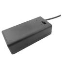 5x 9V 9-volt PP3 Battery Holder Box Case W/ Cover Switch DC Power 5.5*2.1mm I6Z5