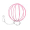 Stainless Steel Plating Pet Hay Manger Food Ball Rabbit Grass Rack (Pink)