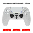 Silicone Controller Protective Case for Sony PS5 Anti-Slip Cover (Clear) A