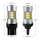 2XWhite T20-2835-27SMD LED Bulb HighPower Super Bright For Turn Single Light