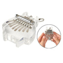8 Keys Kalimba Clear Thumb Piano Magic Acrylic Finger Piano with Study
