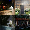 Solar LED Motion Sensor Separable Light Waterproof Garden Wall Lamp (25LED) A