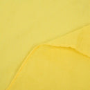 Women Ruched Detail Semi Sheer Soft Simple Casual Scarf - Yellow