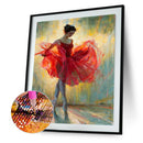 5D DIY Full Round Diamond Painting Girl Rhinestones Cross Stitch (QF305)