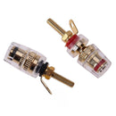 2pcs 4mm Brass Speaker Amplifier Binding Posts Terminals for Banana Plugs hv2n