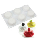 6Cavity Round Gears Silicone Soap Mold Reusable Silicone Molds DIY Craft Soap OZ