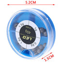 0.6/1/1.5/1.8g Removable Round Lead Split Sinker Fishing Tackle Beans Sinker BX