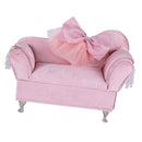 Soft Bowknot Couch Jewelry Box for Girls Travel Jewelry Organizer for Necklace