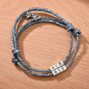 Couple Rope Braided Distance Magnetic Friendship Lover Matching Bracelet New