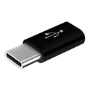 USB Type C OTG Adapter USB C to Micro USB Converter Connector, Alloy Black