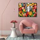 Painting By Numbers Kit DIY Butterfly Cat Canvas Oil Art Picture Home Decor A