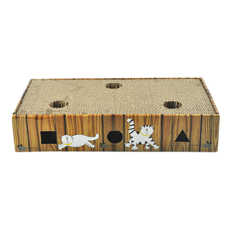 Corrugated Paper Pet Cat Scratching Board Kitten Play Grinding Claw Toys