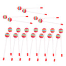 20 Packs Hand Drum Mallet Hammers Stick Kids Baby Educational Develop Toys