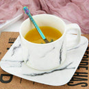 6 Pcs Coffee Teaspoons Guitar Spoon,Stainless Steel Colorful Dessert Spoon  T4A3