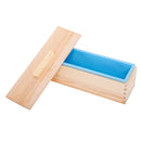 2PCS Silicone Soap Molds Kit Wood Box for Handmade Soap Cake Making 42oz