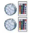 2 Pieces Remote control waterproof diving lights Underwater Lights LED Mult W6O5