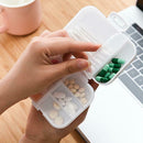 Portable Pill Box Separate Dispenser Tablet Medicine for Travel Home (Blue)