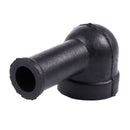8 Pcs 15mm x 8mm Black Smoking Pipe Shaped PVC Battery Terminal Insulating  A1Z3